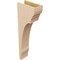 Ekena Millwork 6"W x 12"D x 36"H Thin Hughes Rough Cedar Woodgrain TimberThane Corbel, Primed Tan CORUR06X12X36HUGRCPR - alternate 2